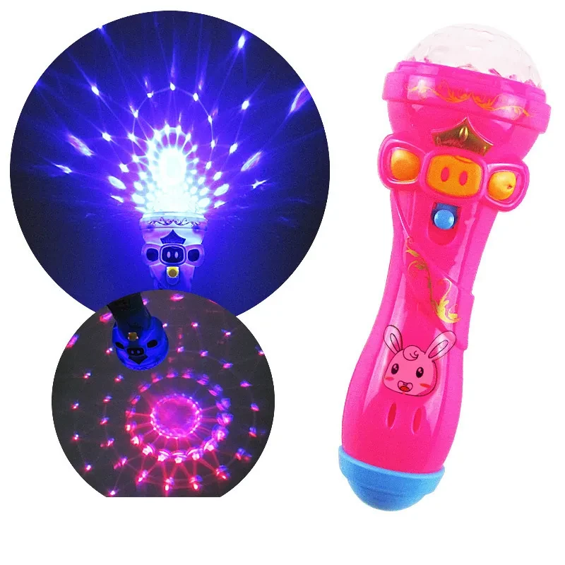Creative microphone flash stick toy