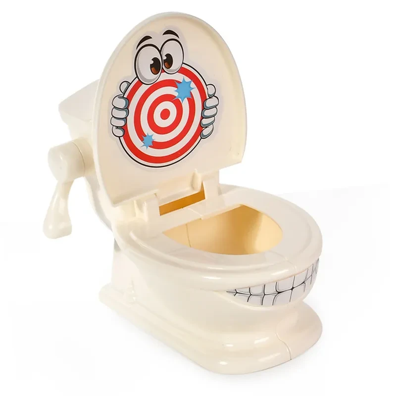 Simulated Toilet Ejection Toy Interaction