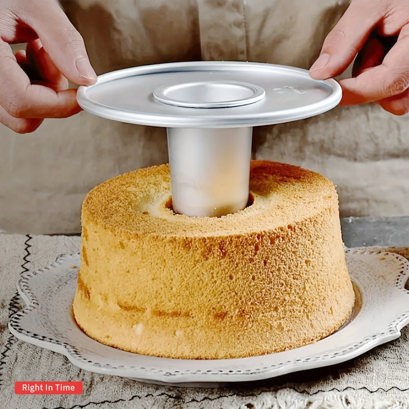 8-Inch Angel Food Cake Pan 3-Part Set