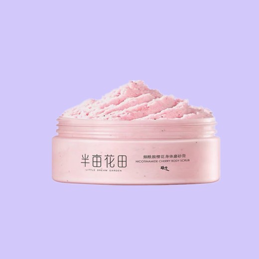 Half acre of flower field nicotinamide ice cream scrub