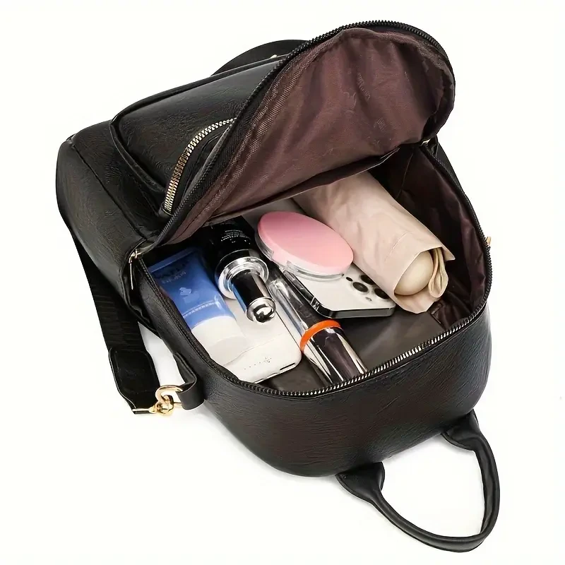 Sequin Embellished Adjustable PU Backpack for Women