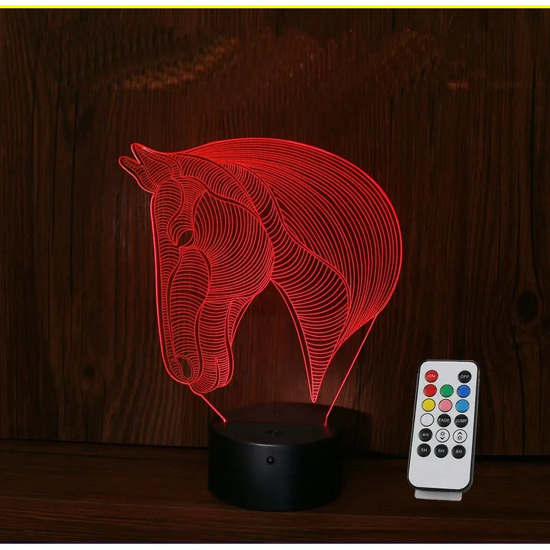 horse's head LED night lights