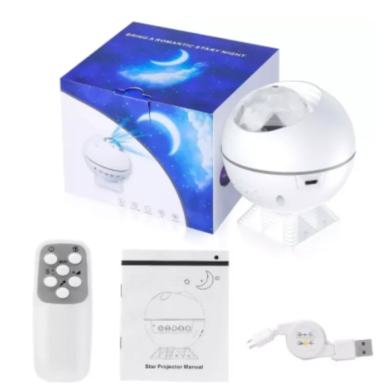 Voice Control Spherical LED Vehicle Watermark Starry Sky Projection Lamp Galaxy Projector