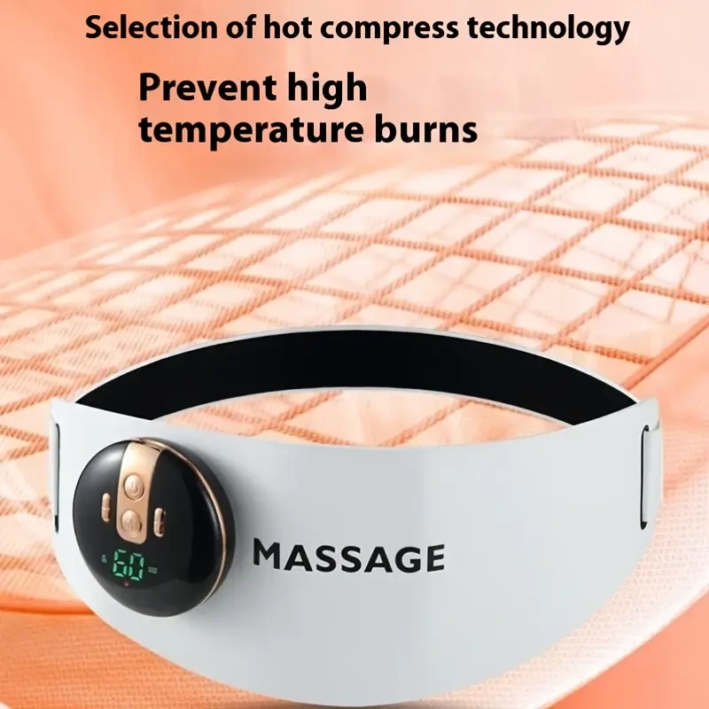 1pc Thermoplastic Elastomer Massage Belt with Heat and Vibration