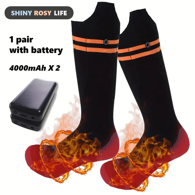 1 Pair SHINY ROSY LIFE Heated Socks for Men & Women