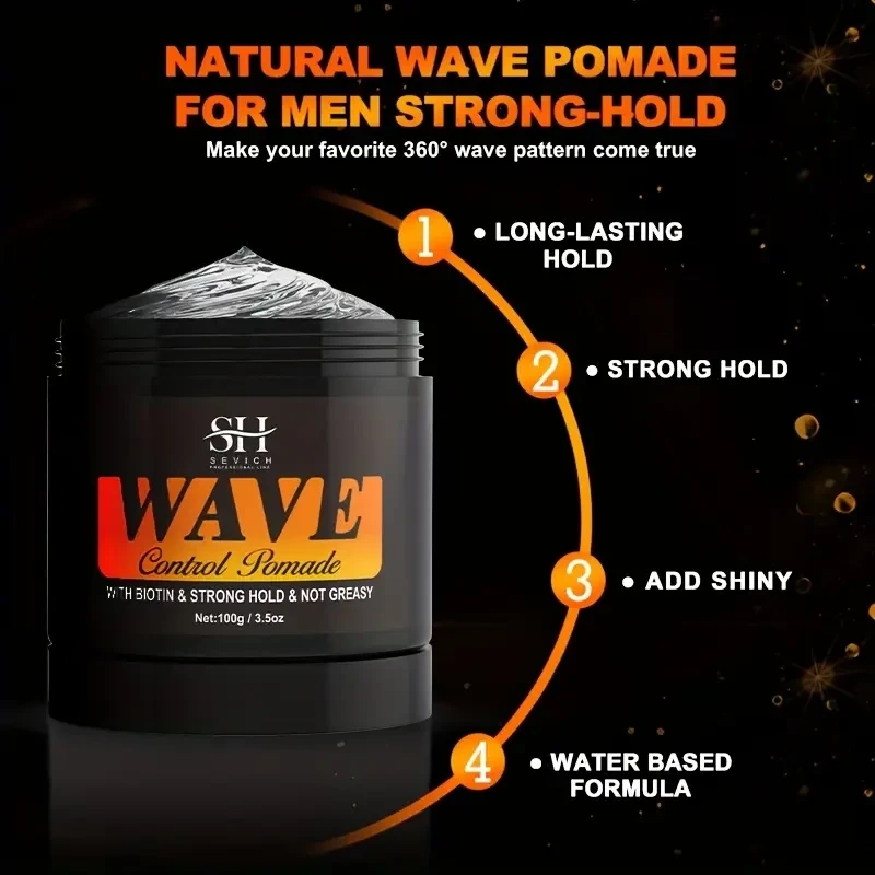 Wave Pomade Kit with Comb & Silky Durag