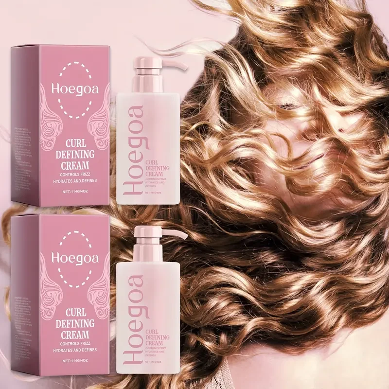 2pcs Curly Hair Styling Cream Combination Set