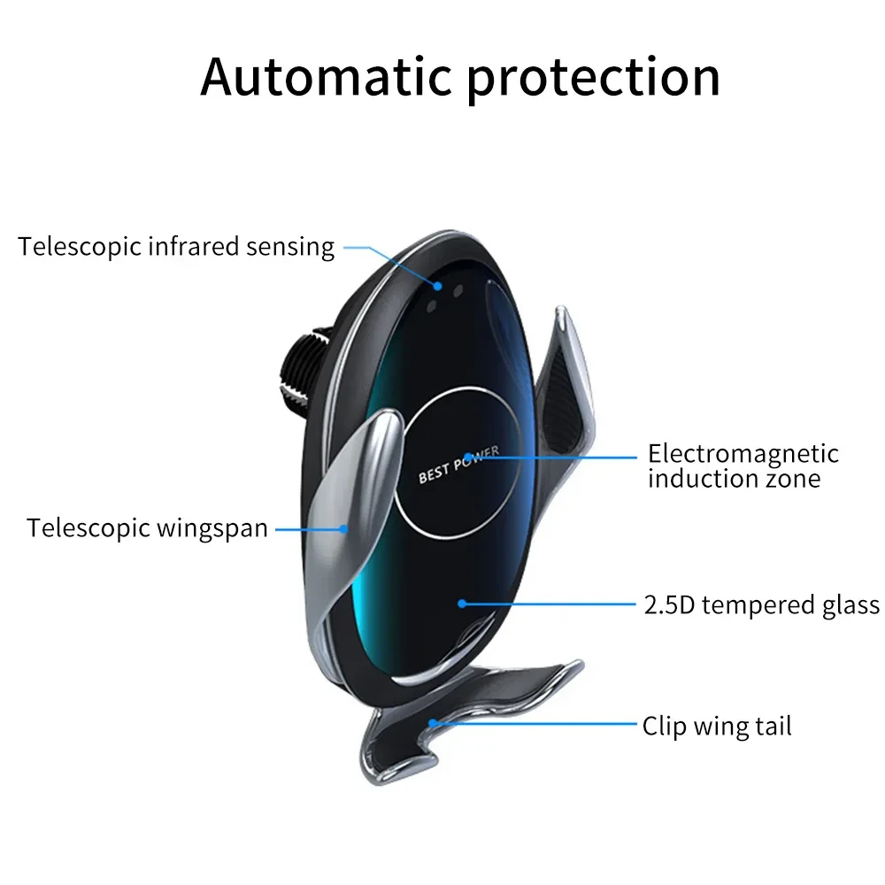 Auto Induction Wireless Charger Car Phone Holder