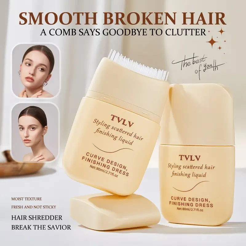 TVLV Hair Finishing Dress Stick with Built-In Comb