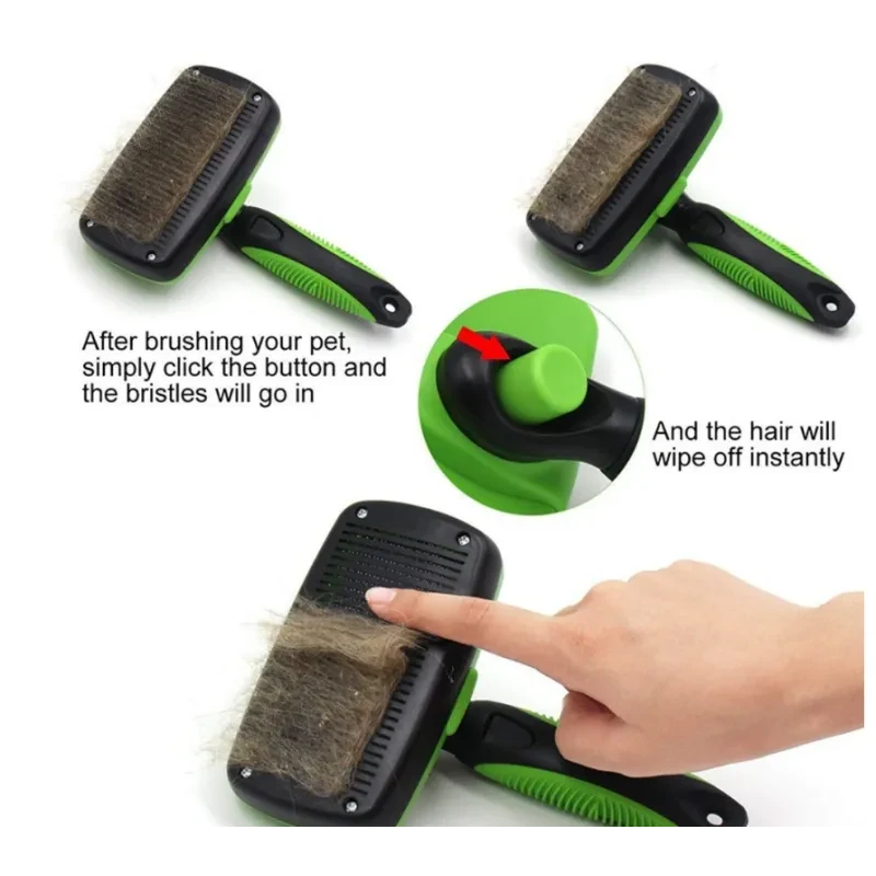 SELF CLEANING SLICKER BRUSH FOR PET