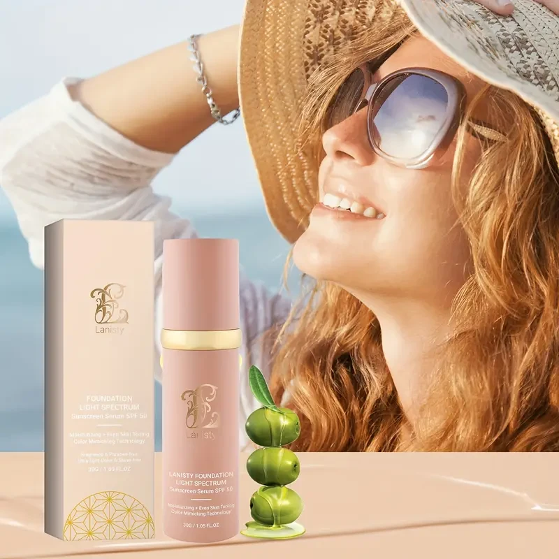 2-Pack Laiistry 4-in-1 Liquid Foundation, Concealer, Long-Lasting Full Coverage