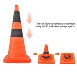 Foldable Traffic Reflective Safety Cone with LED Lights