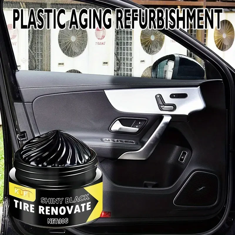 K1F1 Shiny Black Tire Renovate Interior Wax