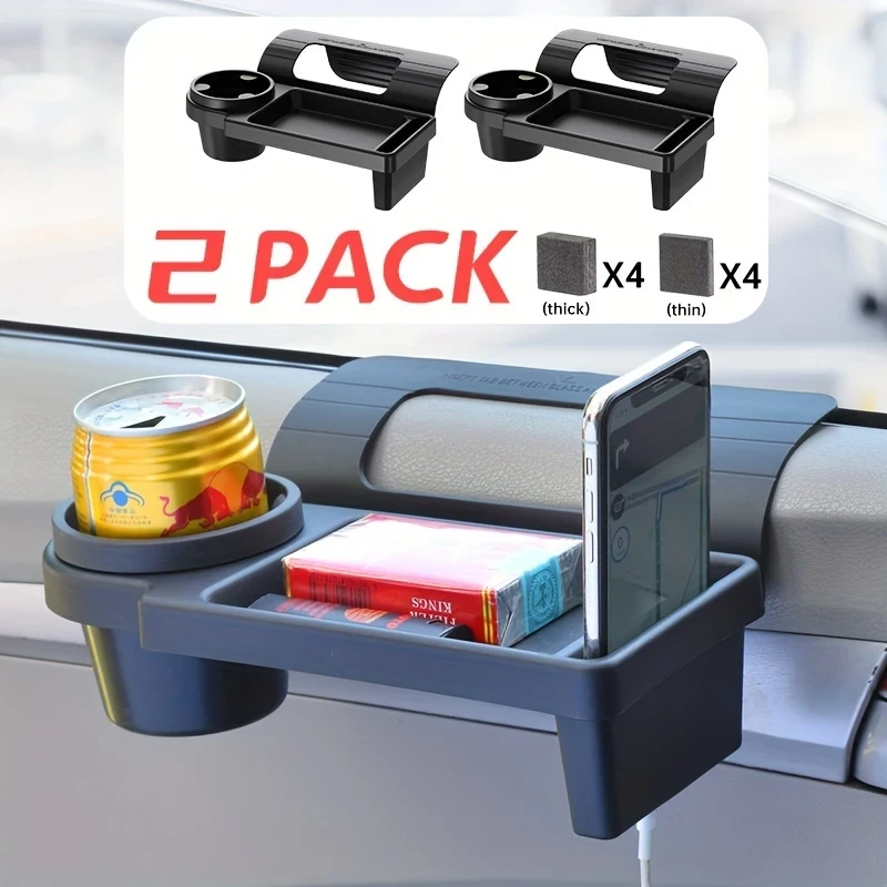 2pcs Three-in-One Car Window Storage Box
