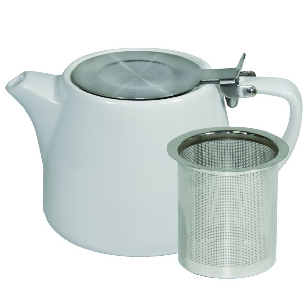 White Stack Teapot 500ml - Brew