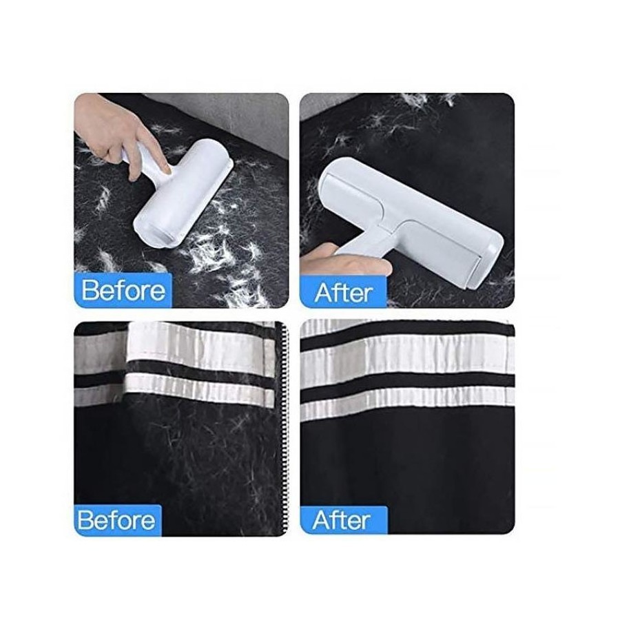 Catzon Pet Hair Remover Roller Dog & Cat Fur Remover with Self-Cleaning Base Hair Removal Tool