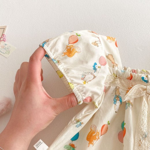 Girls Super Cute Suit Summer 0-5 Years Old Baby Girl Two-piece Suit