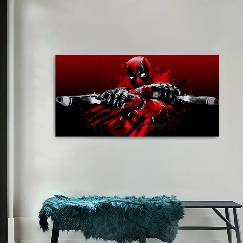 Licensed Deadpool Unframed Canvas Poster - Aesthetic Wall Art for Home & Office