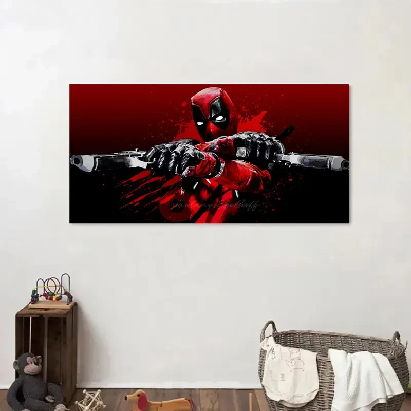 Licensed Deadpool Unframed Canvas Poster - Aesthetic Wall Art for Home & Office