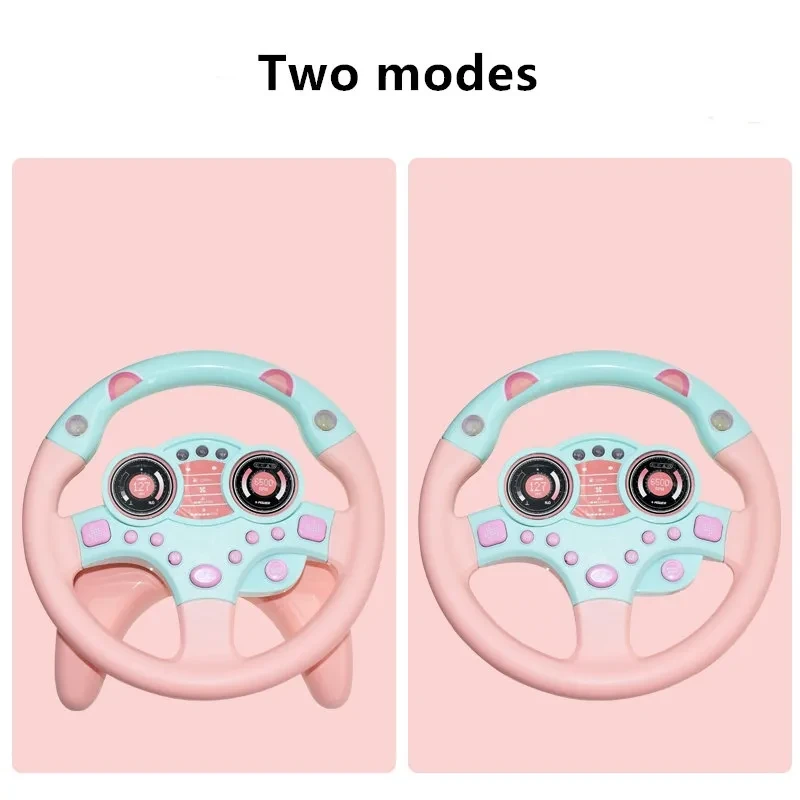 Eletric Simulation Steering Wheel Toy with Light Sound Kids Early Education Toy
