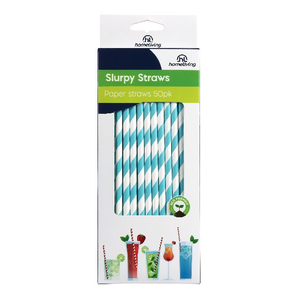 Paper Straws Pack 50  - Homeliving