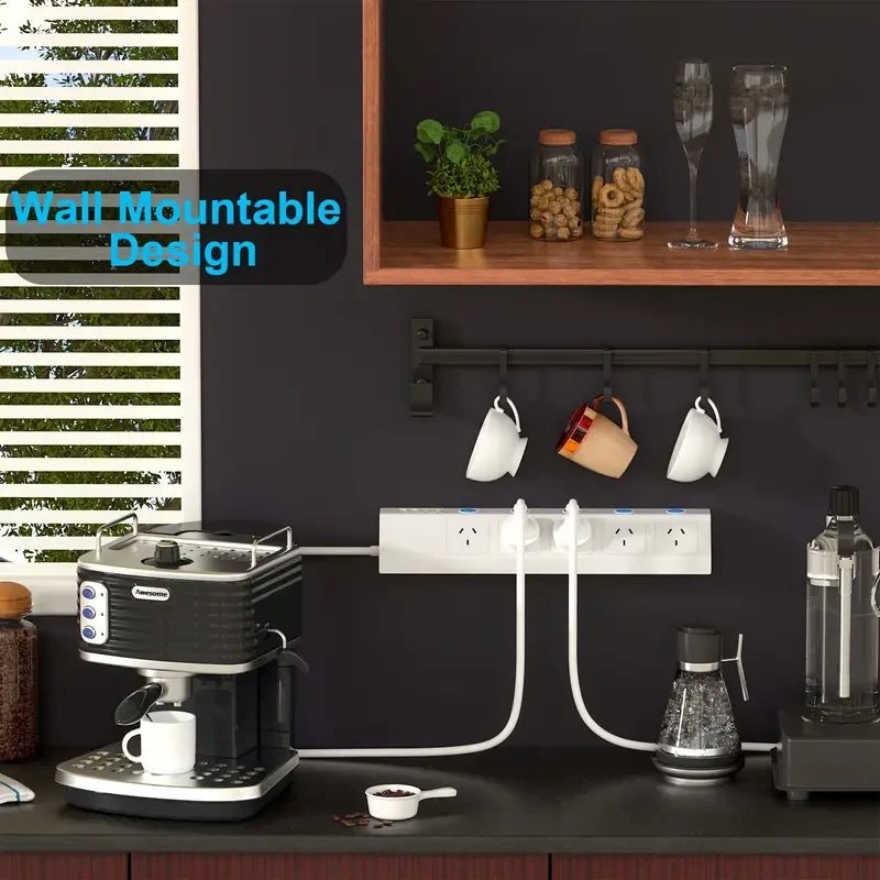 Power Socket Adapter - 5-Way Multi Socket with 1.5m Cable