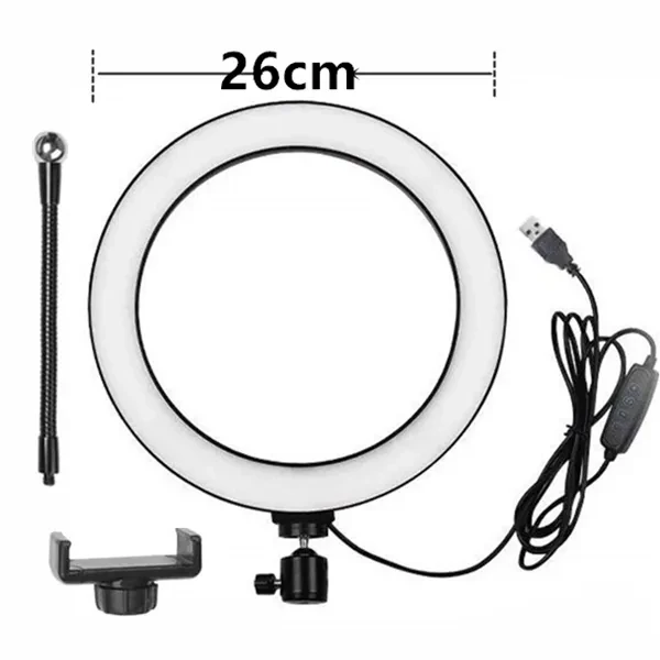 Compatible with Apple, Ring Light Aluminum Alloy Live Tripod Live Beauty Light With Mobile Phone Holder With Remote Control