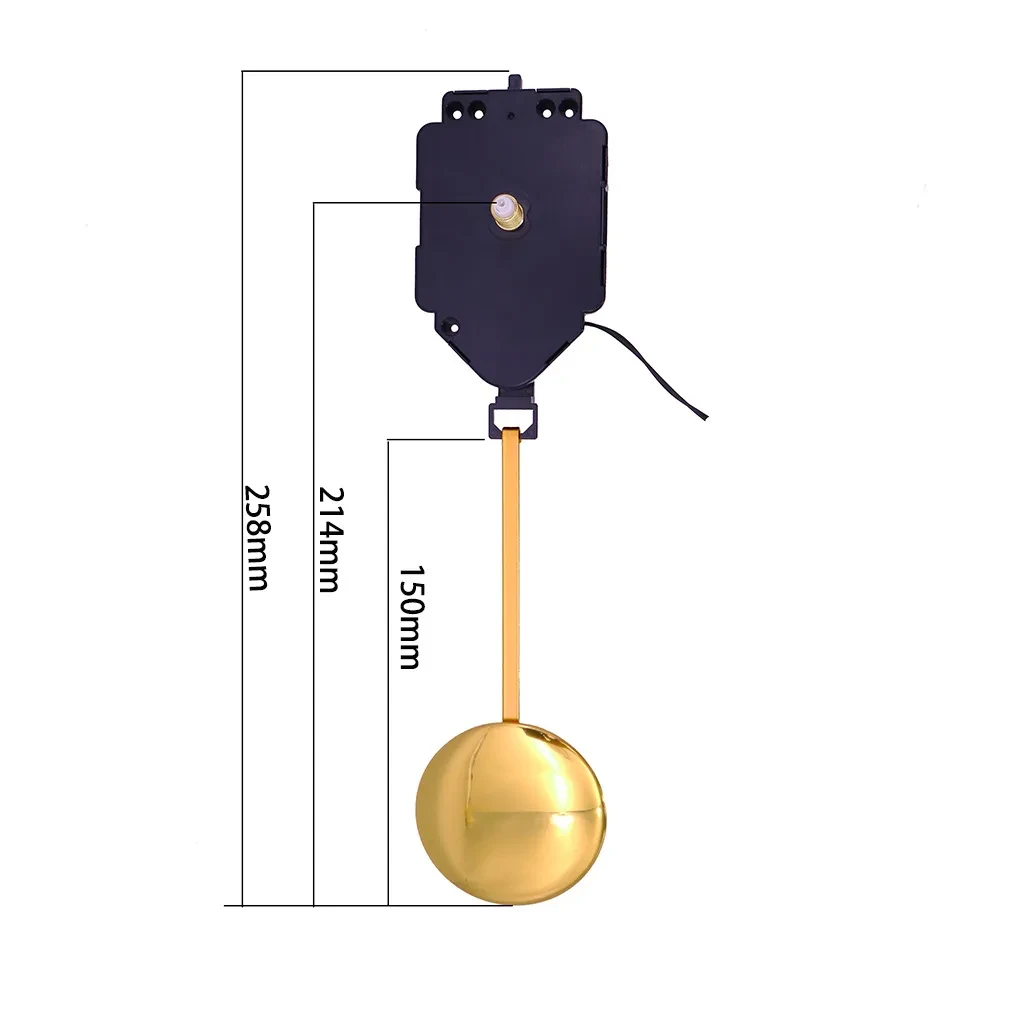 Amazon Hot Selling DIY Quartz Pendulum Clock Movement Metal Pendulum