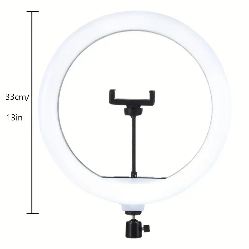 LAQIUIUE Ring Light with Stand and Phone Holder