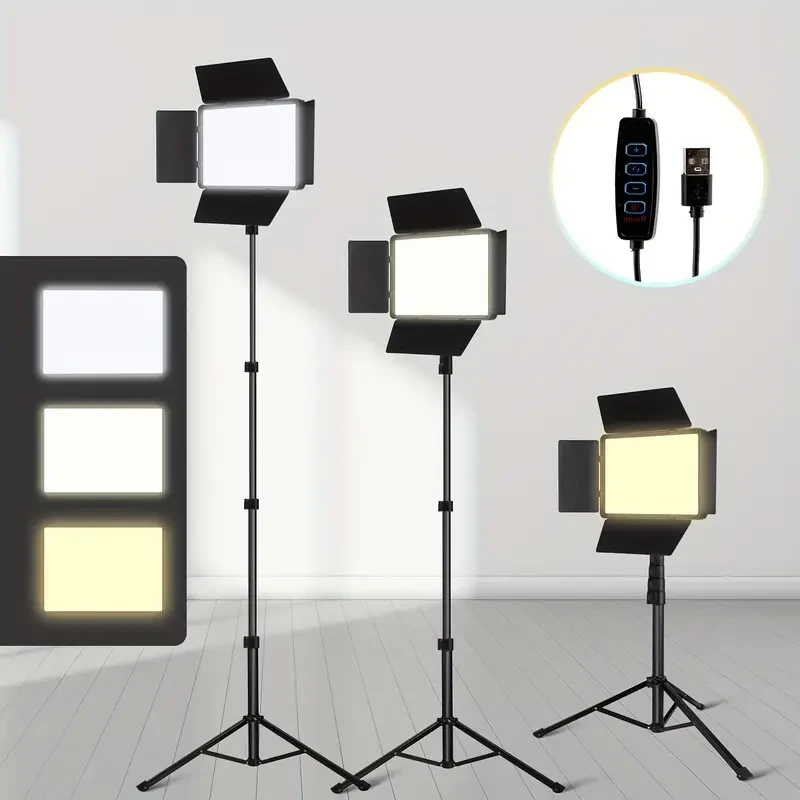 1pc LAQIUIUE 10-Inch LED Square Ring Light