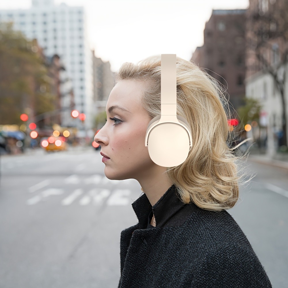 New Wireless Headset Headphone Stereo Noise Cancelling, Long Battery Life, E-sports Gaming Headset, Foldable Headphones Perfect Gift for Friends