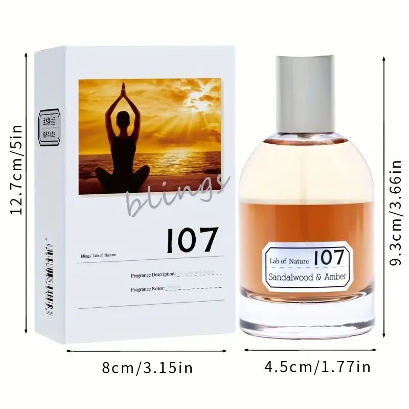 blings Lab of Nature 107 Sandalwood & Amber Niche Salon Fragrance Woody Unisex Fragrance Perfume