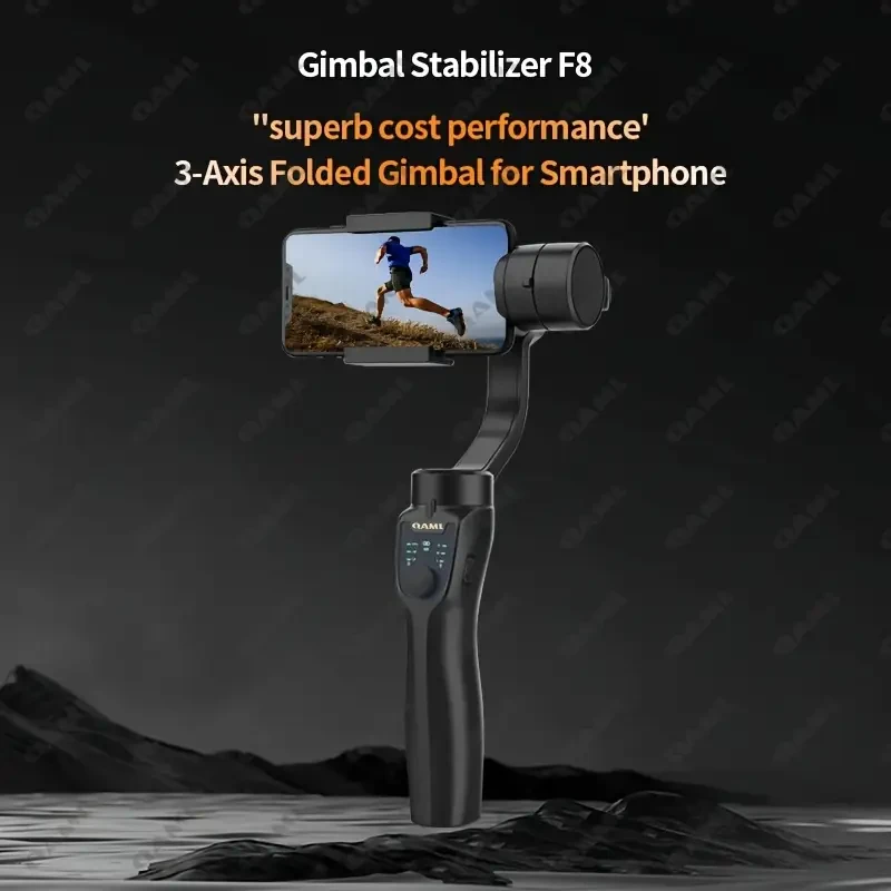 QAML F8 Handheld 3-Axis Gimbal Phone Holder