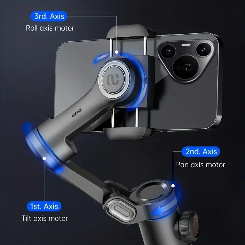 AOCHUAN XE 3-Axis Handheld Gimbal Stabilizer Foldable