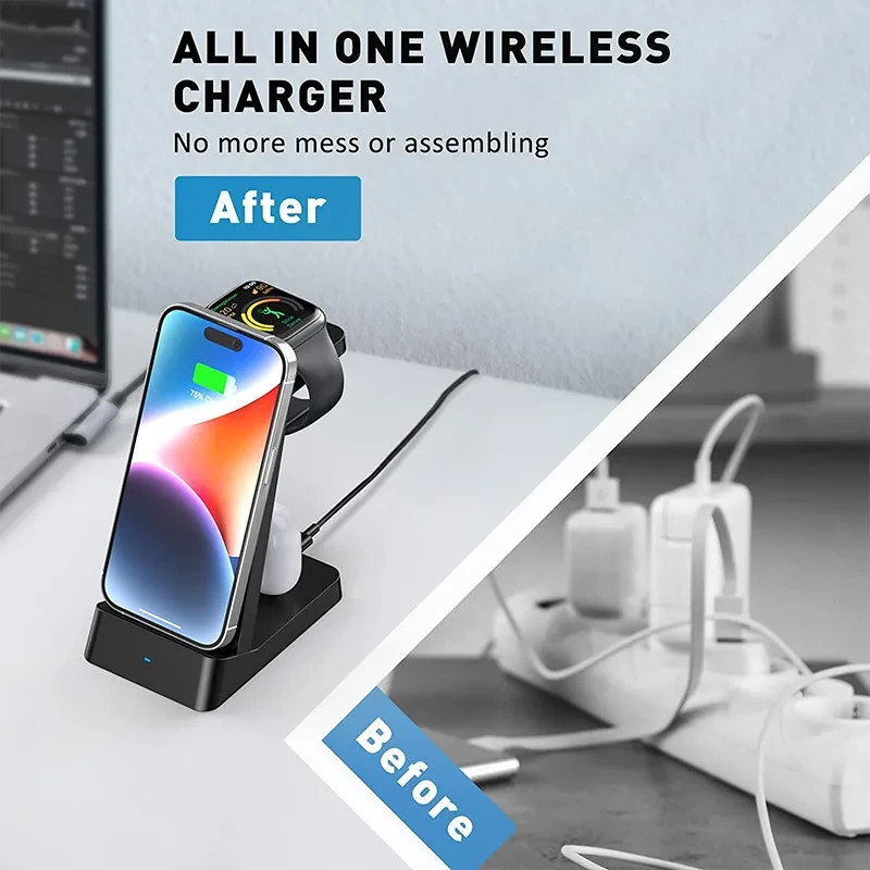 Wireless Charger Three-in-one Desktop 18W Charger