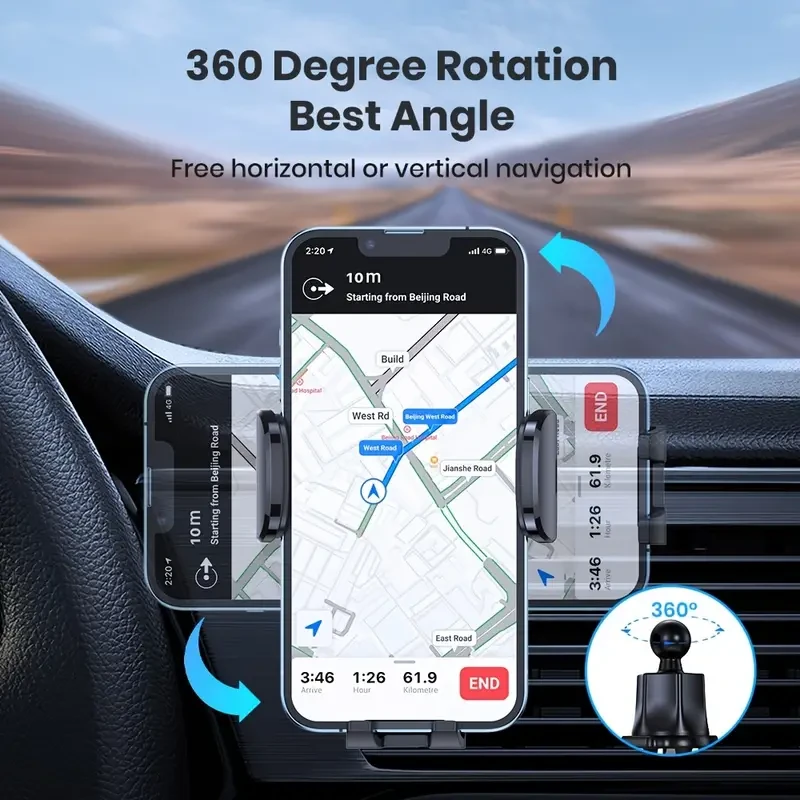 360 Rotation Car Phone Holder for Air Vent
