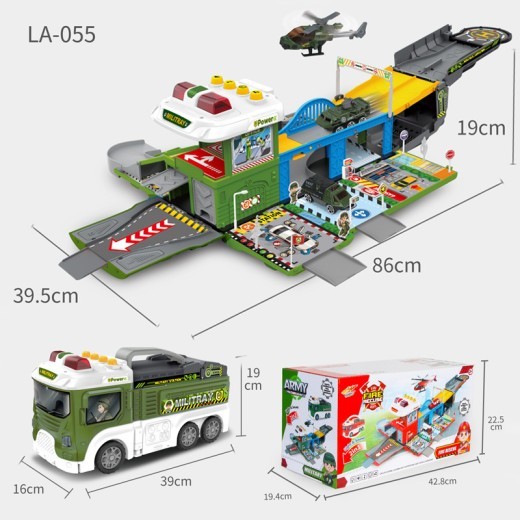 Cartoon Deformation Double-deck Bus Multi-functional Children's Inertia Sliding
