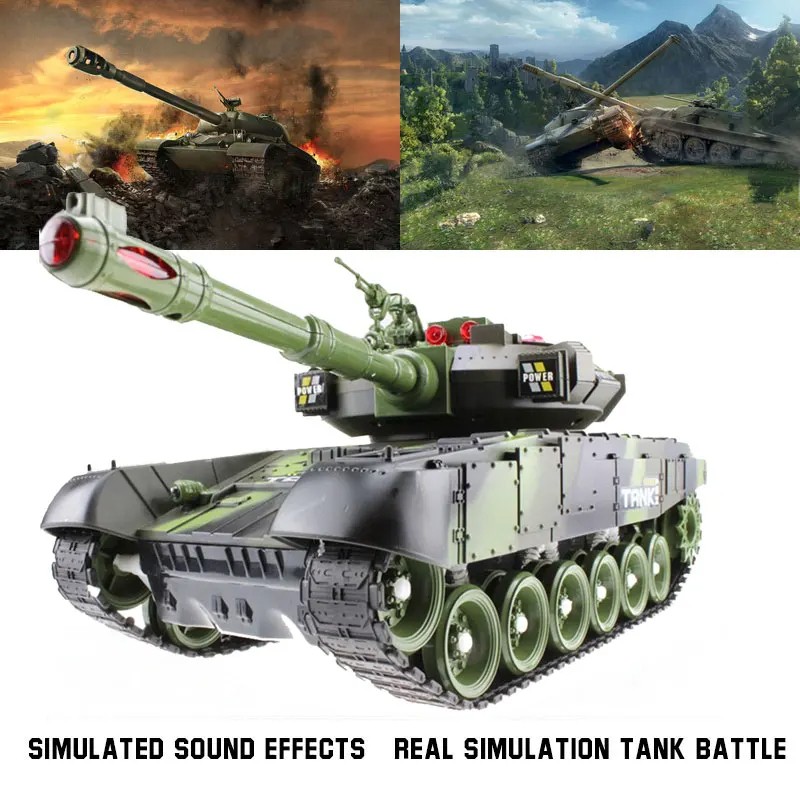55/44CM RC Tank Military War Tanks Electric Car  Remote Control Radio-Controlled Crawler Toys