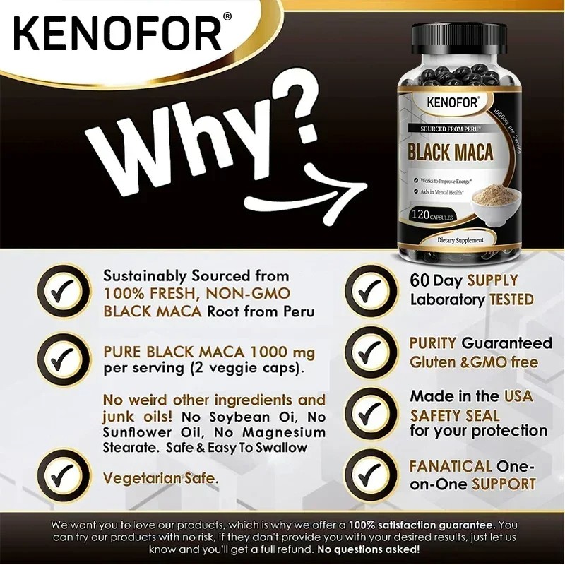 Best Maca for Men and Women  Relieves Fatigue, Anxiety, Increases Energy, Improves Stamina