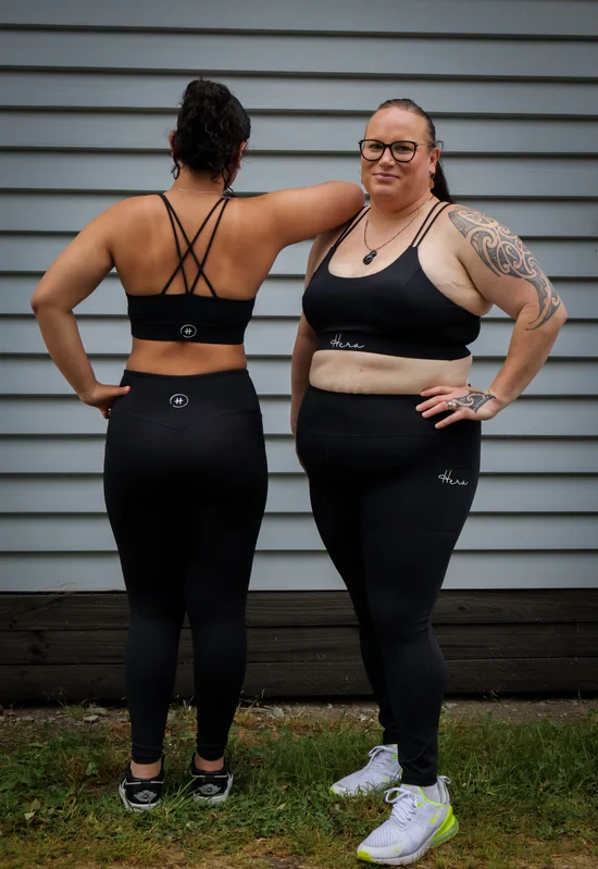 Short Girl Premium Monarch Leggings - Midnight Black