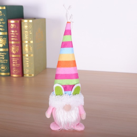 Easter Decorative Creative Faceless Standing Posture Pointed Hat Rabbit Doll Ornaments