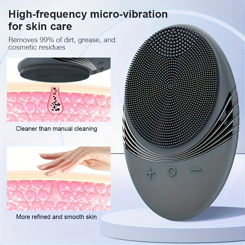 Electric Silicone - Facial Cleansing Brush