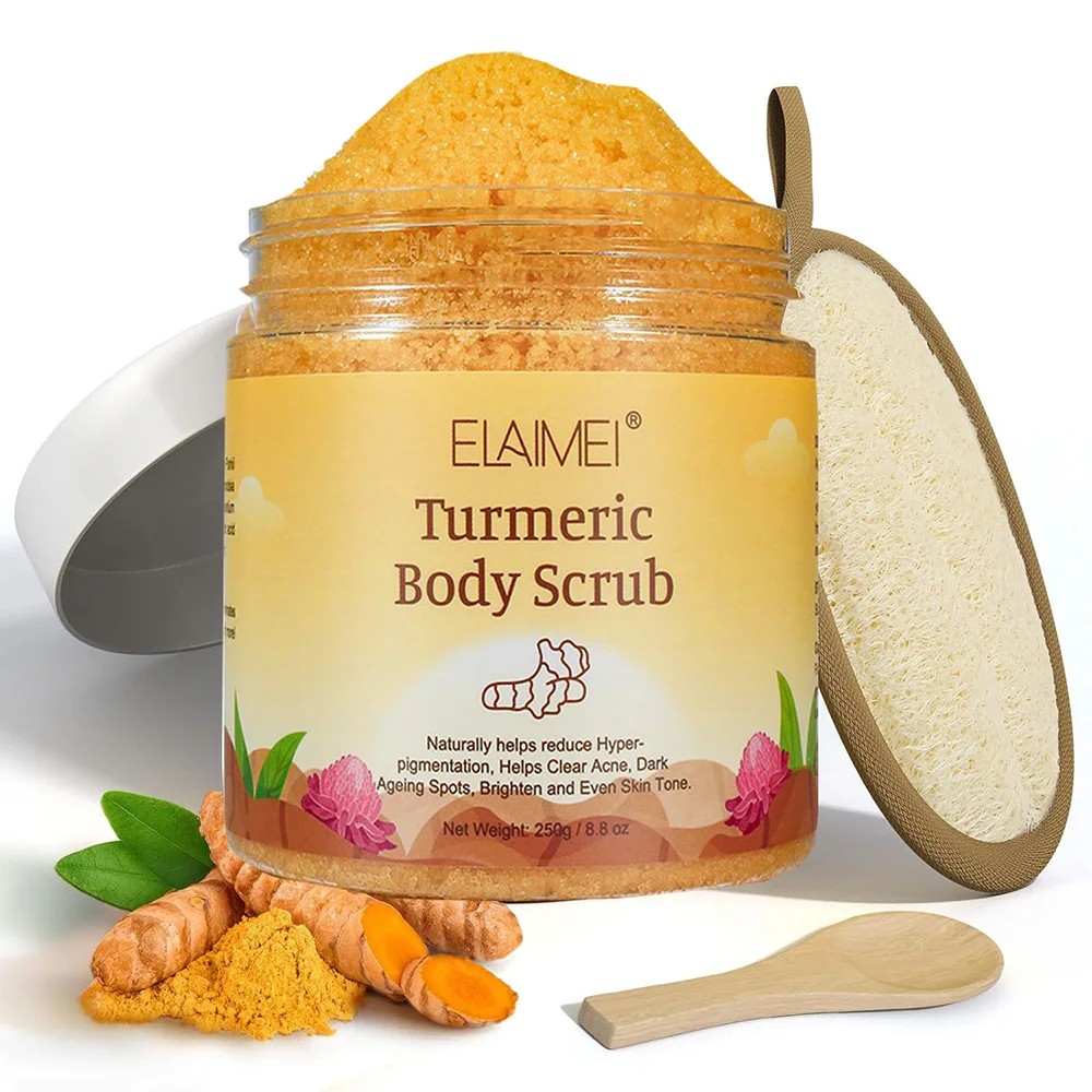 Matcha & Himalayan Salt & Turmeric Body Scrub  Whitening, Anti-Oxidation, Reduces Acne & Pimples