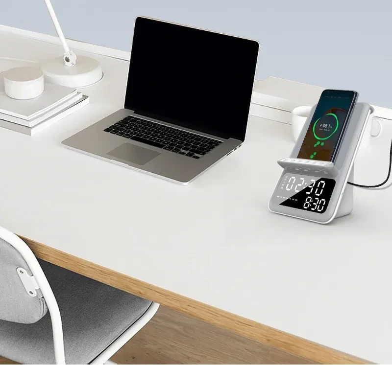 Creative Clock Wireless Charging Bluetooth Speaker