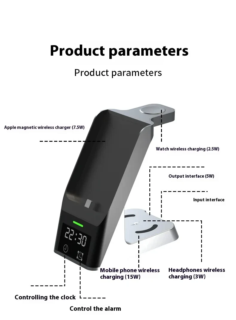 Six-in-one Multifunctional Wireless Charger