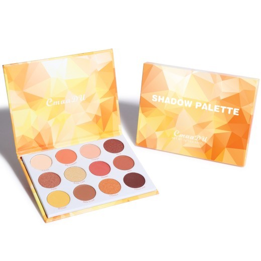 12-Color Matte And Metallic Glitter Eyeshadow Palette