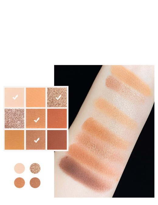 New Arrival Charming Eyeshadow Palette 9 Color Make up Palette Matte Shimmer Pigmented Eye Shadow Powder