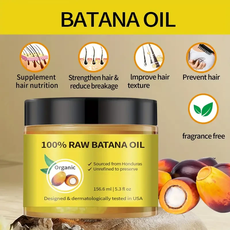 Dr. Sebi Raw Batana Oil, Unrefined Batana Oil Hair Treatment