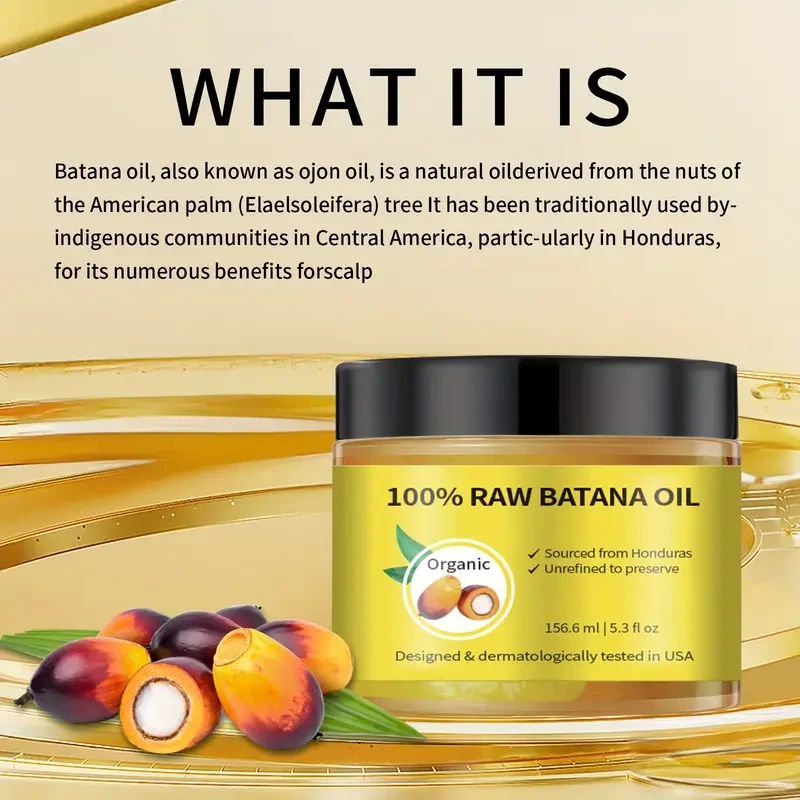 Dr. Sebi Raw Batana Oil, Unrefined Batana Oil Hair Treatment