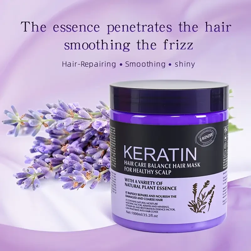 1000ml Keratin Hair Mask with Argan Oil & Lavender Extracts